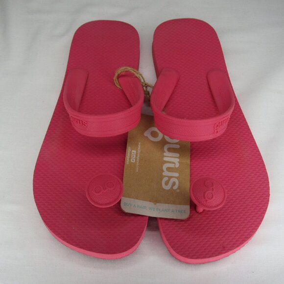 Gurus Pink Flip Flop Sandal Women's M Medium 8 9 - Picture 3 of 8